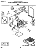 BODY Diagram and Parts List for FGF335CFSB  Frigidaire Range