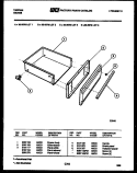 DRAWER PARTS Diagram and Parts List for 30-3978-66-01  Tappan Range