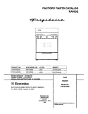 COVER Diagram and Parts List for FGF316WGSJ  Frigidaire Range