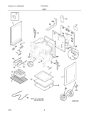 BODY Diagram and Parts List for FEF336ESD  Frigidaire Range