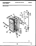 DOOR PARTS Diagram and Parts List for FU211LRW5  Frigidaire Freezer
