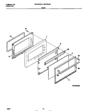 DOOR Diagram and Parts List for WEF350SADC  Frigidaire Range