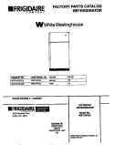 COVER Diagram and Parts List for WRT18FGCW2  Frigidaire Refrigerator