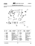 ICE MAKER INSTALLATION PARTS Diagram and Parts List for IK8 (M-1)  Frigidaire Ice Maker