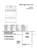COVER Diagram and Parts List for FEF355AWC  Frigidaire Range