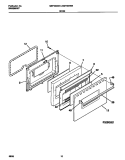 DOOR Diagram and Parts List for MEF322WBSB  Frigidaire Range