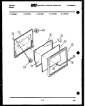DOOR PARTS Diagram and Parts List for 32-1012-45-10  Tappan Range
