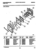 DOOR PARTS Diagram and Parts List for GF950ND3  Frigidaire Range