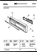 CONSOLE AND CONTROL PARTS Diagram and Parts List for DW6700LW1  Frigidaire Dishwasher