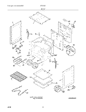 BODY Diagram and Parts List for FEF326FBC  Frigidaire Range