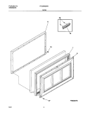 DOOR Diagram and Parts List for FFC05M2AW1  Frigidaire Freezer