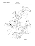 CABINET Diagram and Parts List for FMV156DQF  Frigidaire Microwave