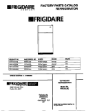 COVER Diagram and Parts List for FRT21LRCW2  Frigidaire Refrigerator