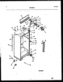 CABINET PARTS Diagram and Parts List for RT217NCH0  Frigidaire Refrigerator