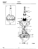 TRANSMISSION Diagram and Parts List for FLSE72GCS4  Frigidaire Washer Dryer Combo