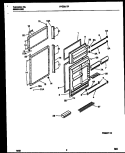 DOOR PARTS Diagram and Parts List for FPES21TPW1  Frigidaire Refrigerator
