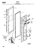 FREEZER DOOR Diagram and Parts List for FRS24WSGW4  Frigidaire Refrigerator