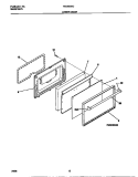 LOWER DOOR Diagram and Parts List for TEO353SCDC  Tappan Range