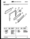 BACKGUARD Diagram and Parts List for 31-1049-00-03  Tappan Range