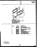 DOOR PARTS Diagram and Parts List for MC850A2  Frigidaire Microwave