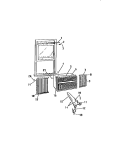 CABINET WINDOW MOUNTING PARTS (`CC` Diagram and Parts List for A1238EC2  Frigidaire Air Conditioner