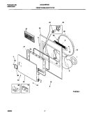 P16D0021 FRNT PNL, DOOR Diagram and Parts List for GDE216RHS0  Gibson Dryer