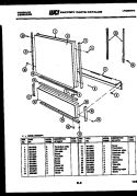 DOOR PARTS Diagram and Parts List for DW44500FW1  Frigidaire Dishwasher