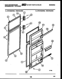 DOOR PARTS Diagram and Parts List for RTG174GCH3C  Frigidaire Refrigerator