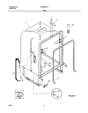 TUB Diagram and Parts List for PLDB998AC1  Frigidaire Dishwasher