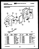 ELECTRICAL PARTS Diagram and Parts List for MH418F2SG  Kelvinator Air Conditioner