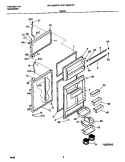 DOORS Diagram and Parts List for FRT18QGFD1  Frigidaire Refrigerator