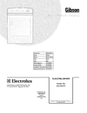 COVER Diagram and Parts List for GER442CS0  Gibson Dryer