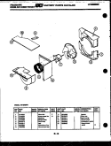 AIR HANDLING PARTS Diagram and Parts List for AR18NS5F1  Frigidaire Air Conditioner