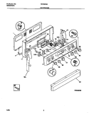 BACKGUARD Diagram and Parts List for FEF357BADF  Frigidaire Range