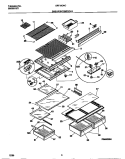 SHELVES / CONTROLS Diagram and Parts List for GRT18QNCW3  Gibson Refrigerator