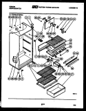 CABINET PARTS Diagram and Parts List for RT12F3WR2A  Gibson Refrigerator