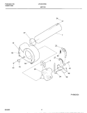 MOTOR Diagram and Parts List for LFD301GW0  Frigidaire Dryer