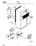 SYSTEM Diagram and Parts List for MRT15DRED0  Frigidaire Refrigerator