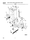 CABINET Diagram and Parts List for FRS20ZRGD2  Frigidaire Refrigerator