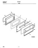 DOOR Diagram and Parts List for WGF350SAWD  Frigidaire Range