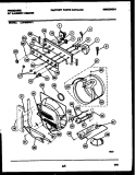 CONSOLE, CONTROLS AND DRUM Diagram and Parts List for LCE462PW1  Frigidaire Washer