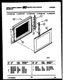 DOOR PARTS Diagram and Parts List for 56-4994-10-08  Tappan Microwave