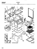 BODY Diagram and Parts List for GEF354BBWA  Gibson Range