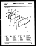 DOOR PARTS Diagram and Parts List for G30LPNL2  Frigidaire Range