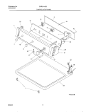 CONTROL PANEL Diagram and Parts List for GGR341AS0  Gibson Dryer