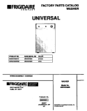 COVER Diagram and Parts List for MWX233MBD2  Frigidaire Washer