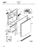DOOR Diagram and Parts List for MDB124BFS3  Frigidaire Dishwasher