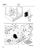 SYSTEM Diagram and Parts List for GRS26R4CW0  Gibson Refrigerator