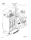 CABINET Diagram and Parts List for GS18HTZCSB0  Frigidaire Refrigerator