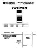 COVER Diagram and Parts List for TEO353SCDD  Tappan Range